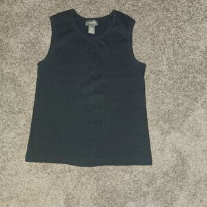Van Heusen Black Sleeveless Top.,**